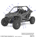 BODY: DECALS STANDARD - 2021 POLARIS RZR PRO XP SPORT CA