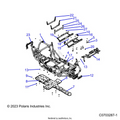 CHASSIS: MAIN FRAME AND SKID PLATES - 2023 POLARIS RZR XP 4 1000 SPORT