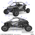 BODY: DECALS GRAPHICS - 2023 POLARIS RZR PRO R ULTIMATE TROY LEE DESIGNS