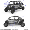 BODY: DECALS - 2025 POLARIS RZR XP 4 1000 SPORT