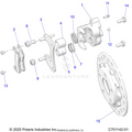 BRAKES: CALIPER REAR - 2022 POLARIS RZR TURBO R SPORT