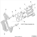 BRAKES: CALIPER FRONT - 2022 POLARIS RZR RS1 EPS
