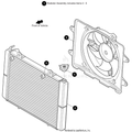 Radiator Includes Items 2 - 5 by Arctic Cat