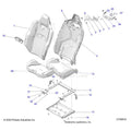 BODY: SEAT ASM & MOUNTING REAR - 2025 POLARIS RZR PRO R 4 RACE REPLICA LE EVAP