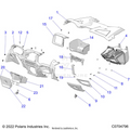 BODY: DASH AND GLOVEBOX RIDE COMMAND - 2022 POLARIS RZR TRAIL S 1000 ULTIMATE