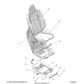 BODY: SEAT ASM. PASSENGER - 2025 POLARIS RZR XP 1000 PREMIUM