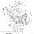 CHASSIS: MAIN FRAME AND SKID PLATES - 2019 POLARIS RZR XP TURBO S