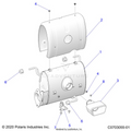 ENGINE: EXHAUST SYSTEM SILENCER AND RELATED - 2023 POLARIS RZR PRO R 4 SPORT