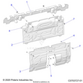 BODY: REAR CLOSEOFF CENTER PANELS - 2022 POLARIS RZR PRO R ULTIMATE