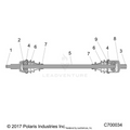DRIVE TRAIN: HALF SHAFT FRONT - 2022 POLARIS RZR TRAIL 570