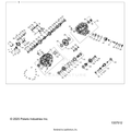 DRIVE TRAIN: MAIN GEARCASE INTERNALS - 2026 POLARIS RZR XP 1000 ULTIMATE