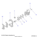 BRAKES: REAR CALIPER - 2022 POLARIS RZR 900 TRAIL ULTIMATE