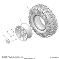 WHEELS: FRONT - 2022 POLARIS RZR PRO XP ULTIMATE