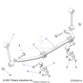 SUSPENSION: FRONT STABILIZER BAR - 2025 POLARIS RZR 900 TRAIL S