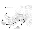 Hardware Brushguard Prem-Kit Includes Items 7 - 11 by Arctic Cat
