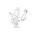 Seat Black/Red-Assembly by Arctic Cat