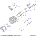ENGINE: CYLINDER HEAD CAMS AND VALVES - 2020 POLARIS RZR 570