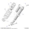 SUSPENSION: REAR SHOCK MOUNTING - 2021 POLARIS RZR XP 4 1000 HIGH LIFTER