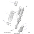SUSPENSION: REAR SHOCK MOUNTING STANDARD/PREMIUM - 2022 POLARIS RZR TURBO R ULTIMATE