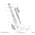 SUSPENSION: FRONT SHOCK MOUNTING - 2025 POLARIS RZR PRO XP 4 PREMIUM
