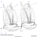 BODY: SEAT BELT MOUNTING 4 POINT - 2023 POLARIS RZR TURBO R SPORT