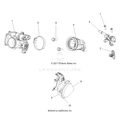 ENGINE: THROTTLE BODY and FUEL RAIL - 2015 POLARIS RZR 570