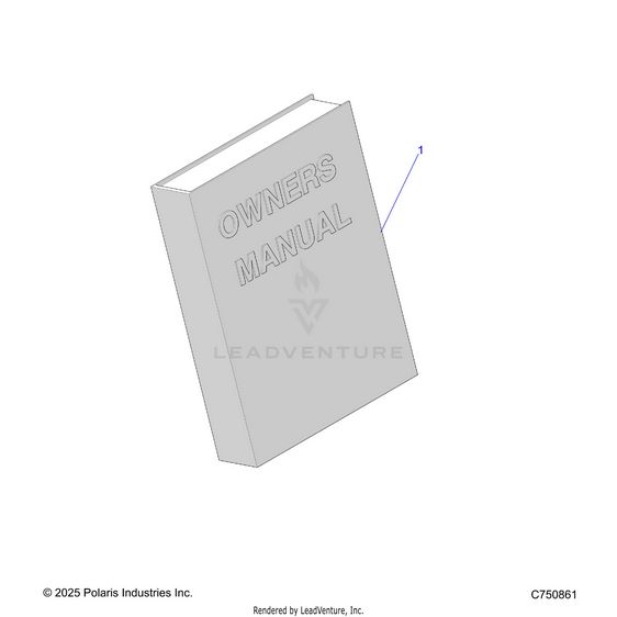 An Image of a Genuine Polaris Parts Schematic Diagram showing the schematic - REFERENCES: OWNERS MANUAL AND TOOL KIT - 2026 POLARIS RZR PRO R RACE H.O.