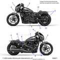 Badge Cover Eng Black/Ssred/Tsvr by Polaris