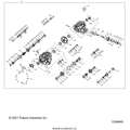 DRIVE TRAIN: MAIN GEARCASE INTERNALS - 2021 POLARIS RZR XP 4 TURBO