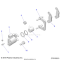 BRAKES: REAR CALIPER - 2020 POLARIS RZR 570
