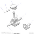 ENGINE: CRANKSHAFT PISTON AND BALANCE SHAFT - 2022 POLARIS RZR TRAIL 570