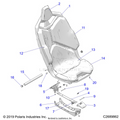 BODY: SEAT ASM FRONT - 2023 POLARIS RZR TURBO R 4 PREMIUM RIDE COMMAND