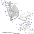 BODY: SEAT ASM. REAR - 2023 POLARIS RZR PRO R 4 ULTIMATE TROY LEE DESIGNS