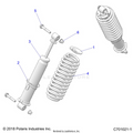 SUSPENSION: FRONT SHOCK - 2020 POLARIS RZR 900 EPS RIDE COMMAND