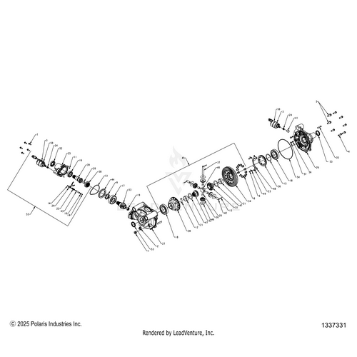 An Image of a Genuine Polaris Parts Schematic Diagram showing the schematic - DRIVE TRAIN: GEARCASE INTERNALS FRONT - 2026 POLARIS RZR PRO R RACE H.O.