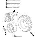 Wheel And Tire Assembly Rear (Includes Items 7 8) (For Havoc Models Only) by Arctic Cat