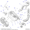 DRIVE TRAIN: CLUTCH COVER AND DUCTING - 2020 POLARIS RZR S 4 1000