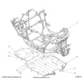 CHASSIS: MAIN FRAME AND SKID PLATES - 2025 POLARIS RZR PRO R SPORT