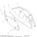 BODY: DOORS REAR LOWER - 2021 POLARIS RZR S 4 1000