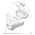 Exploded diagram of Pin Pivot Storage by Polaris, displaying numbered parts like the main unit, mounting hardware, and cover. Detailed labels make it ideal for Polaris OEM Parts reference and assembly guidance.