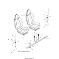 BODY: SEAT MOUNTING and BELTS - 2015 POLARIS RZR 570