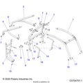 CHASSIS: CAB FRAME - 2025 POLARIS RZR TRAIL S 1000 ULTIMATE