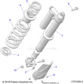SUSPENSION: REAR SHOCK MOUNTING - 2022 POLARIS RZR XP 4 1000 SPORT