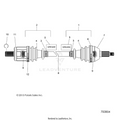 DRIVE TRAIN: FRONT HALF SHAFT - 2016 POLARIS RZR 570