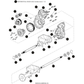 Differential Solid Axle Hardened Gears (Inc. 2-22) by Arctic Cat