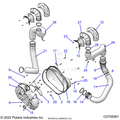 DRIVE TRAIN: CLUTCH COVER AND DUCTING - 2022 POLARIS RZR XP 4 1000 HIGH LIFTER