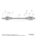 DRIVE TRAIN: HALF SHAFT FRONT - 2021 POLARIS RZR TRAIL
