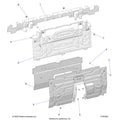 BODY: REAR CLOSEOFF CENTER PANELS - 2023 POLARIS RZR PRO R SPORT/PREMIUM