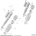 SUSPENSION: REAR SHOCK MOUNTING - 2021 POLARIS RZR XP 1000 HIGH LIFTER