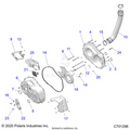 DRIVE TRAIN: CLUTCH COVER AND DUCTING - 2022 POLARIS RZR PRO XP ULTIMATE